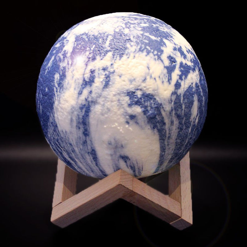 Luminaria Planetaria Abajur Planeta 3D Colorida Touch Vermelho